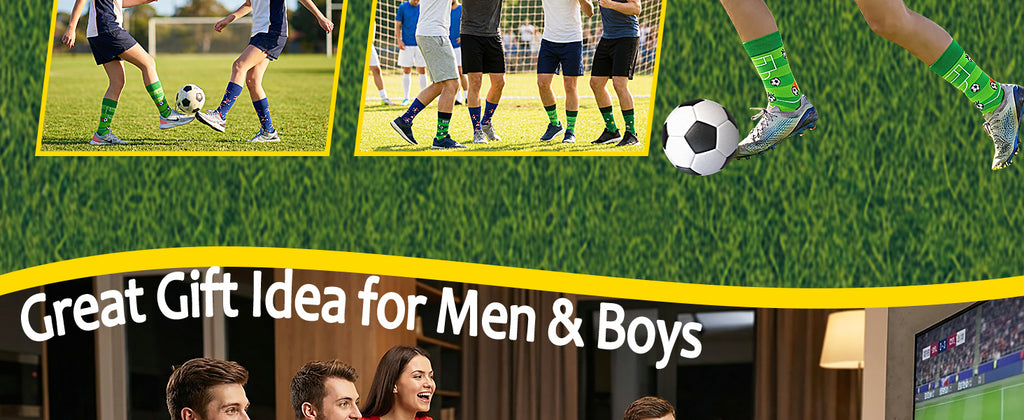 Funny Socks for Men Women Teen Boys -Fun Novelty Funky Socks Gift Ideas Men's Outdoor Gym Socks Comfortable Soft Football Socks