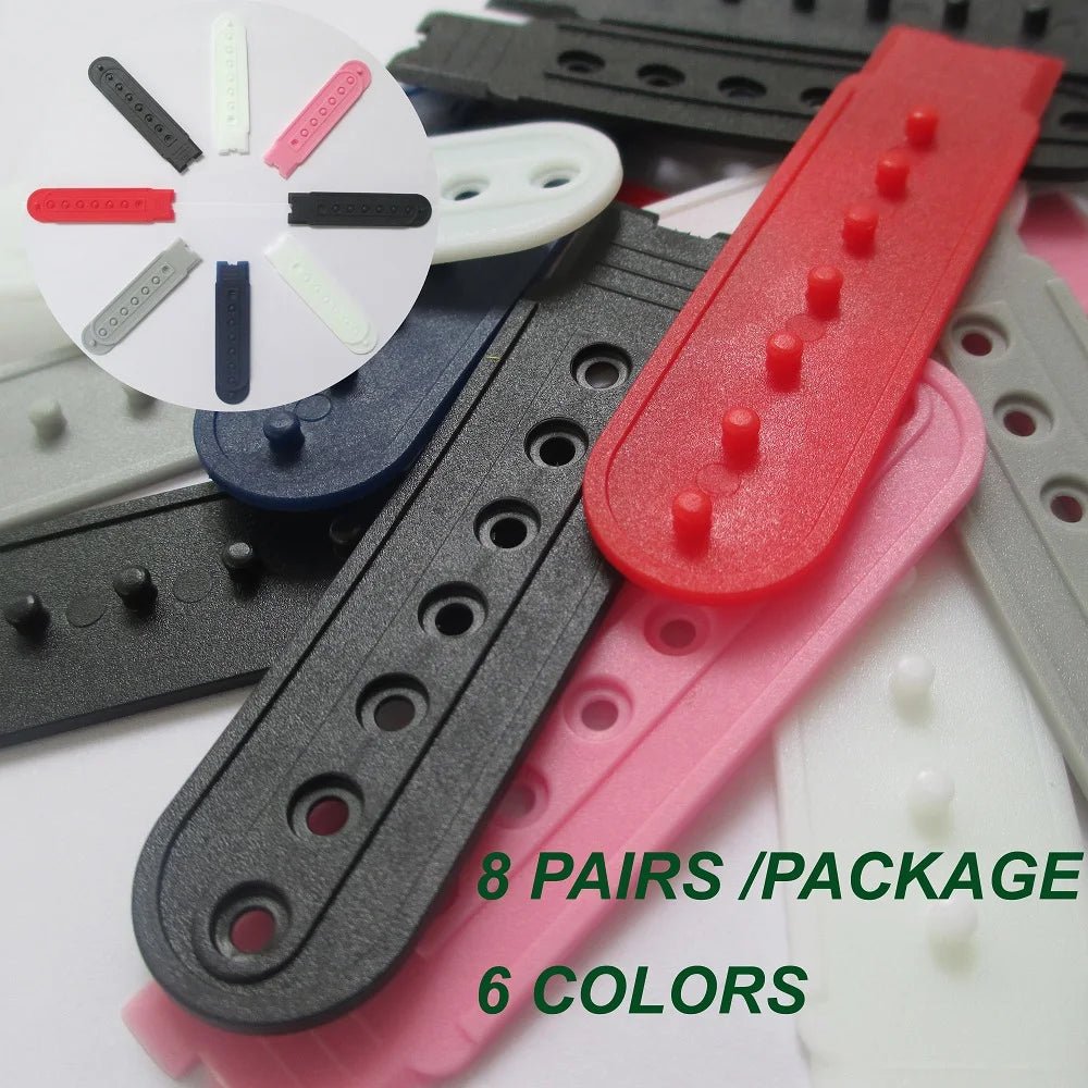 1 Pair Colorful Snapback Hats Replacement Strap - 6 Colors Plastic Fastener Baseball Cap Extender Snap Rich Colors - The Melt Theory Lab by Kandylandlaiid LLC