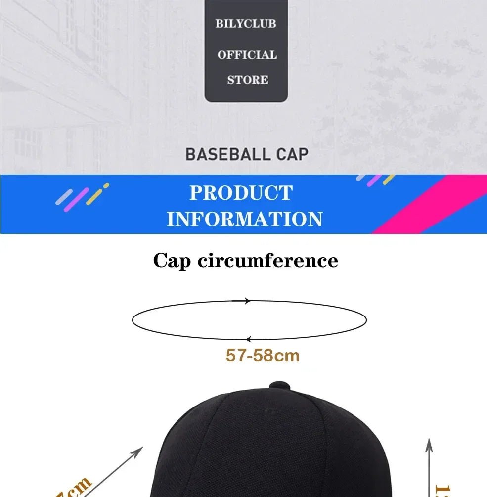 2025 High Quality Baseball Cap Men Snapback Hats Caps Men Fitted Closed Full Cap Women Gorras Bone Male Trucker Hat Casquette - The Melt Theory Lab by Kandylandlaiid LLC
