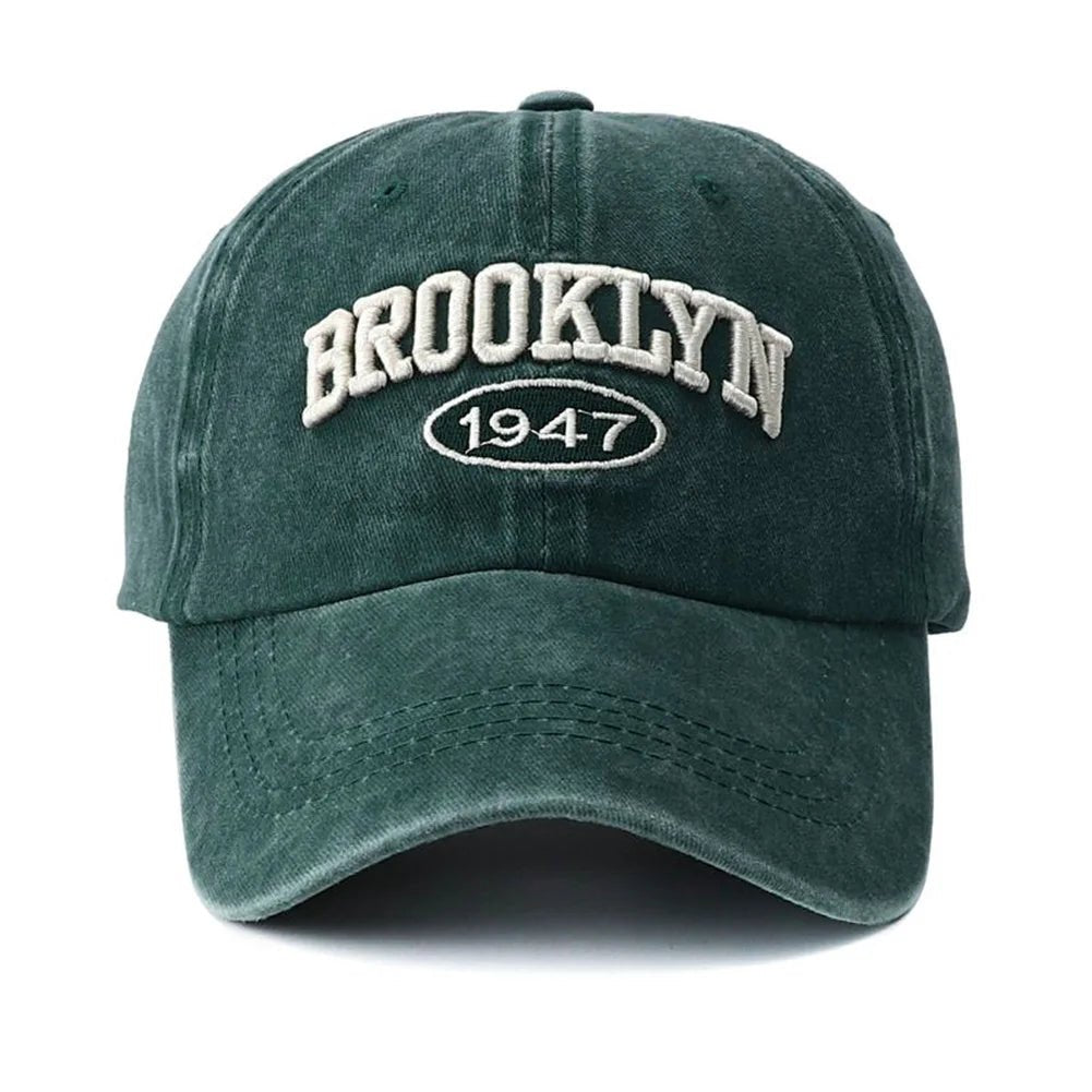 2025 High Quality Brooklyn Embroidery Snapback Hat for Men Vintage Black Green Washed Baseball Caps for Women Gorras Hombre - The Melt Theory Lab by Kandylandlaiid LLC