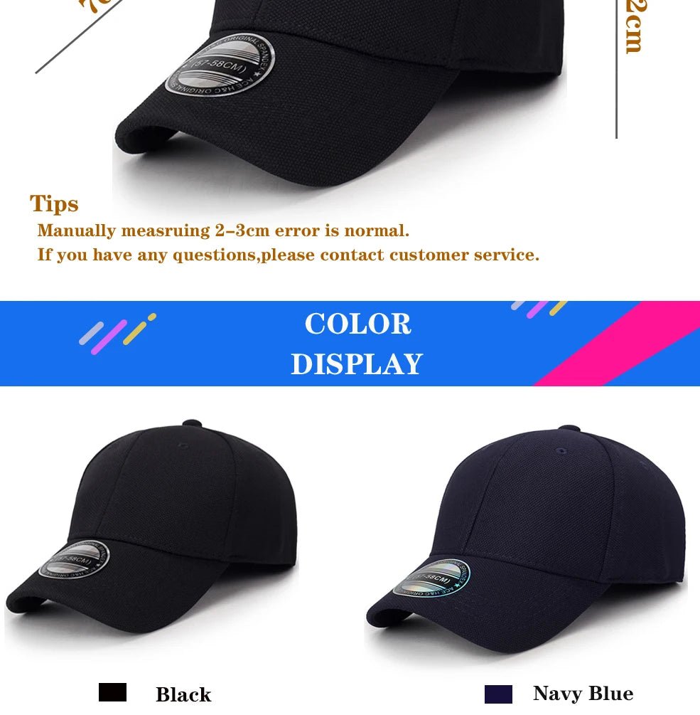 2026 High Quality Baseball Cap Men Snapback Hats Caps Men Fitted Closed Full Cap Women Gorras Bone Male Trucker Hat Casquette - The Melt Theory Lab by Kandylandlaiid LLC