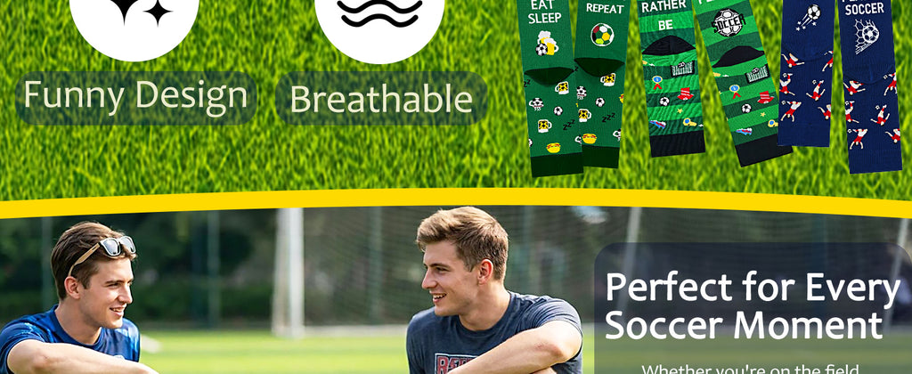 Funny Socks for Men Women Teen Boys -Fun Novelty Funky Socks Gift Ideas Men's Outdoor Gym Socks Comfortable Soft Football Socks