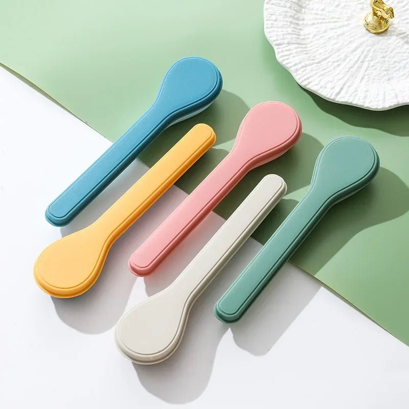 410 Stainless Steel Cutlery Set with Storage Case Korean Style Portable Tableware Set Home School Kitchen Dinnerware Services - The Melt Theory Lab by Kandylandlaiid LLC