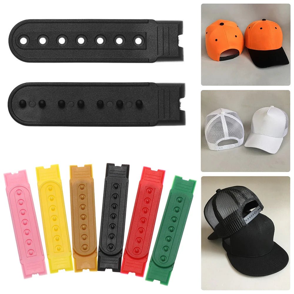 5 Sets Snapback Cap Buckle Strap Plastic Hat Closure Replacement rRepair Buckle Fastener Snap Hat Accessories 10 Colors Mix Avai - The Melt Theory Lab by Kandylandlaiid LLC