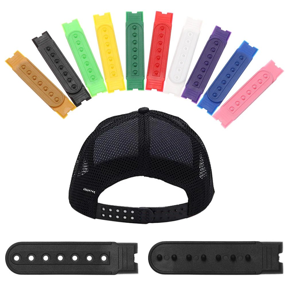 5 Sets Snapback Cap Buckle Strap Plastic Hat Closure Replacement rRepair Buckle Fastener Snap Hat Accessories 10 Colors Mix Avai - The Melt Theory Lab by Kandylandlaiid LLC