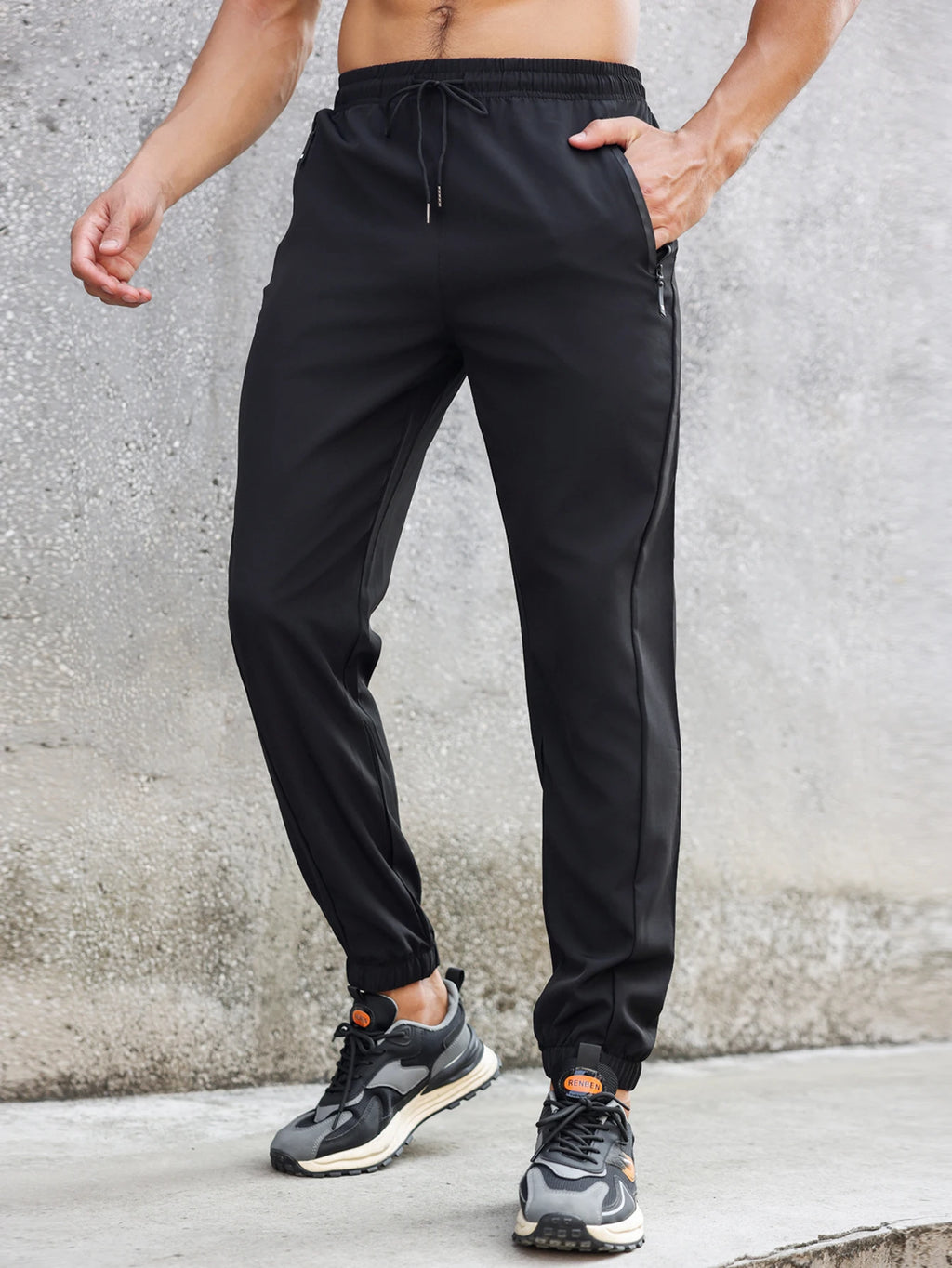 Men's Sweatpants, Thin and Light Breathable, Fitness, Cycling, Outdoor, Swimming, Running, Quick-Drying, Cool, Stretch Pants0318