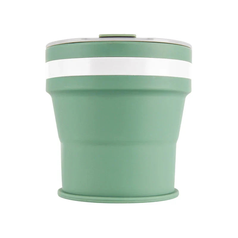 NEW 350ML Coffee Mugs Collapsible Silicone Cup Travel Folding Cup BPA FREE Food Grade Drinking Water Mug Tea Coffee Cups Drinkware