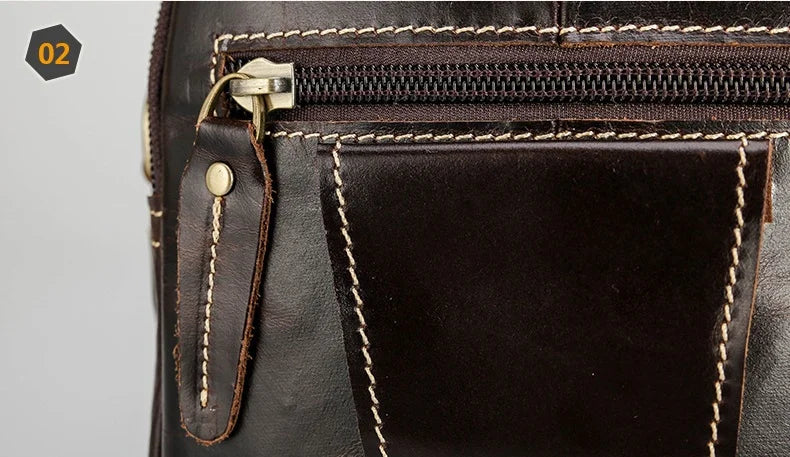 MAHEU Super Quality Men's Mini Shoulder Bag Genuine Leather Phone Pouch On Belt Small Crossbody Bag With Handle Outdoor Bag