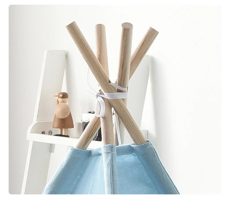 Kids Tent Teepee Tent For Children Portable Tipi Infantil House For Girl Cabana Boy Tents Decoration Carpet LED Lights