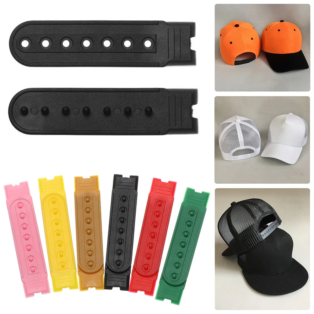 5 Sets Snapback Cap Buckle Strap Plastic Hat Closure Replacement rRepair Buckle Fastener Snap Hat Accessories 10 Colors Mix Avai