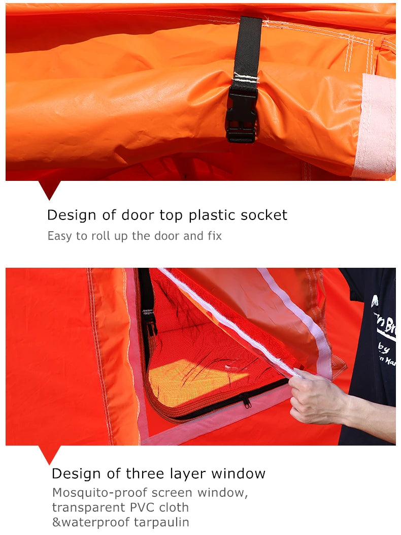 Inflatable camping tent  outdoor event trade show  glamping roof tent