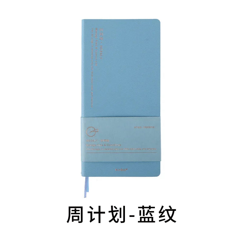 Kinbor Weekly Planner Notebook UnDated Agenda Schedule Daily Monthly Journal Book Portable Record Diary Plan Notepad Stationery