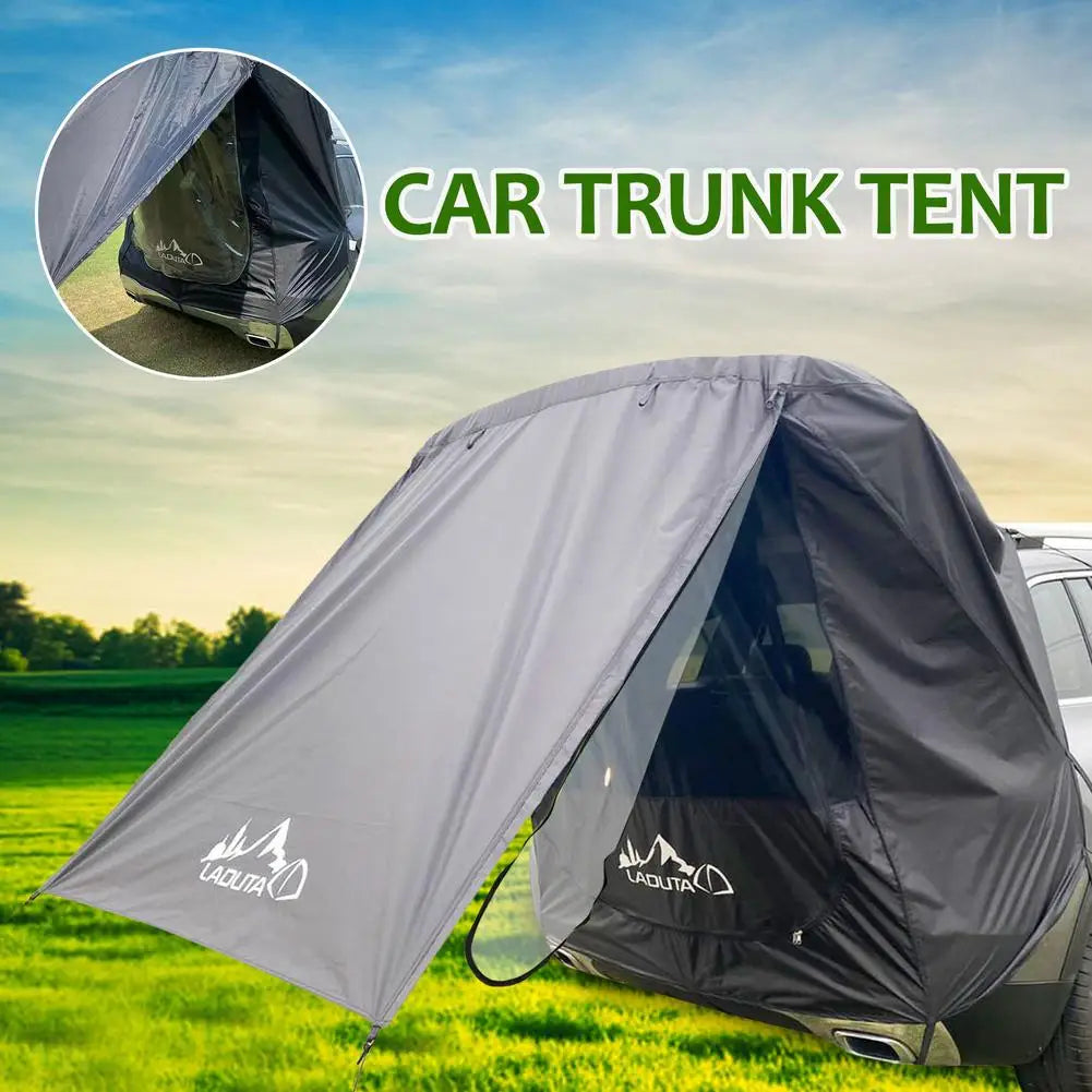 Car Trunk Tent Auto Awning Waterproof SUV Car Tail Tent Portable Trunk Sleep Bed Shade Awning For Camping Self-driving Travel