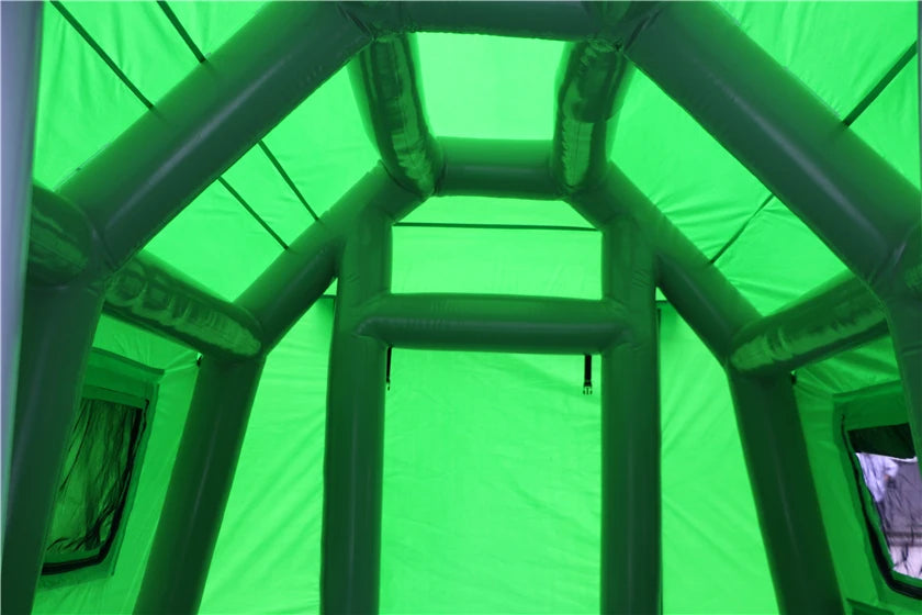 Inflatable camping tent  outdoor event trade show  glamping roof tent