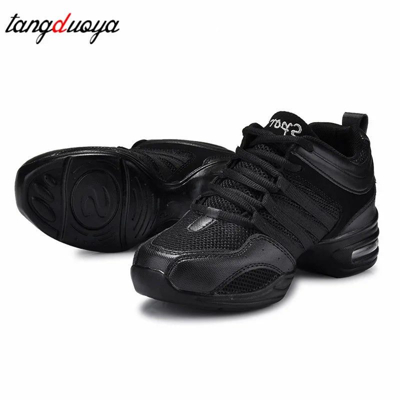 Dancing Shoes Sports Feature Modern Dance Jazz Shoes Soft Outsole Breath Dance Shoes Sneakers For Woman Practice Shoes