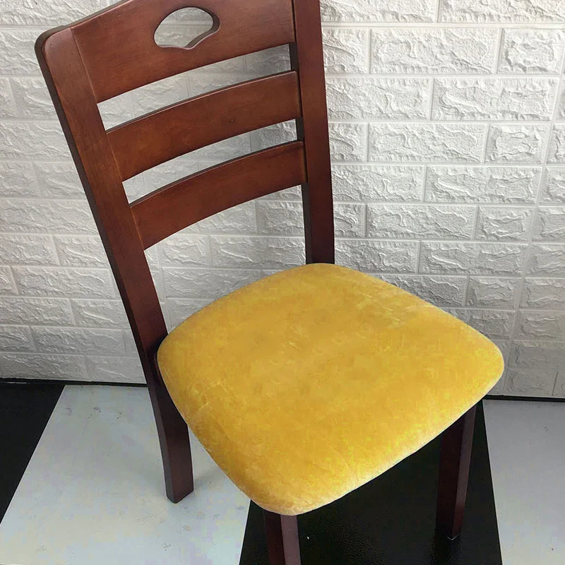 1/2/4/6 Pieces Velvet Fabric Super Soft Seat Cushion Covers Stretch Chair Cover Slipcovers For Hotel Banquet Dining Living Room