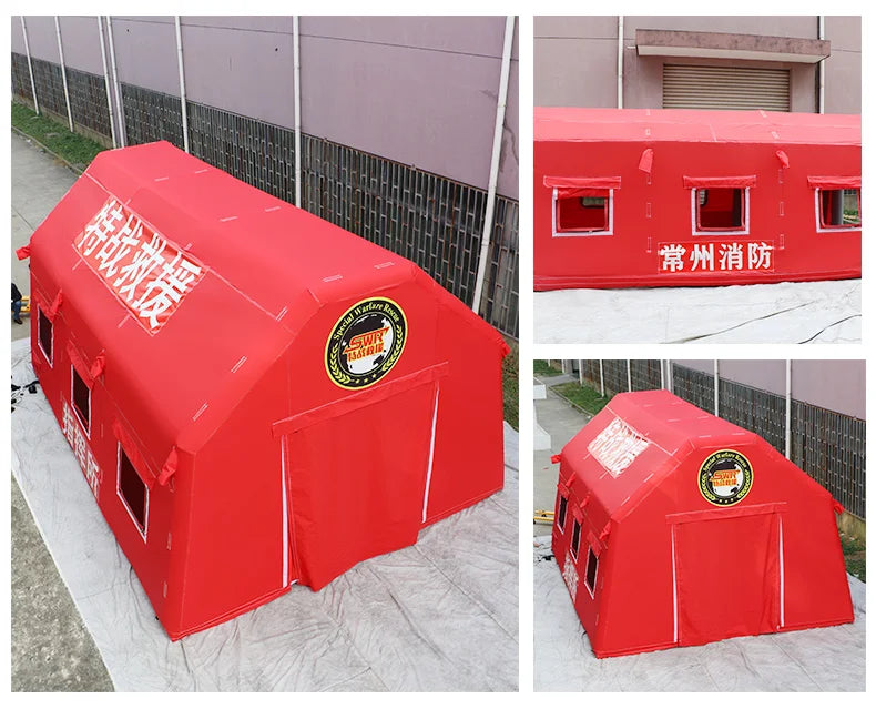 Inflatable camping tent  outdoor event trade show  glamping roof tent