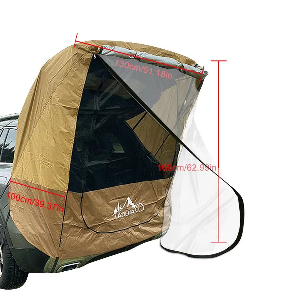Car Trunk Tent Auto Awning Waterproof SUV Car Tail Tent Portable Trunk Sleep Bed Shade Awning For Camping Self-driving Travel