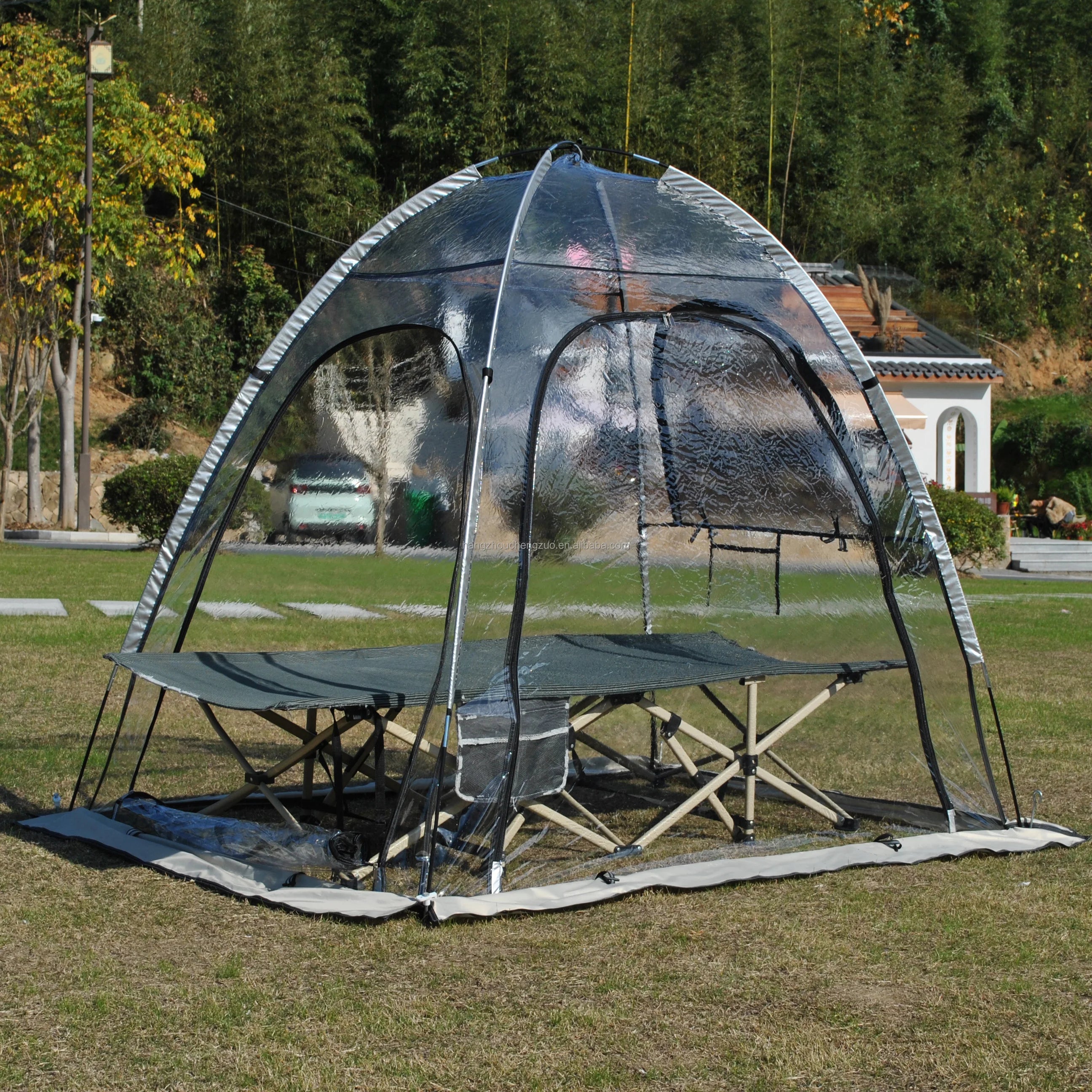 All Weatherproof Shelter,720°View Weather Tent,2 Person Instant Tent,Outdoor Transparent Tent for Sport Event,Camping
