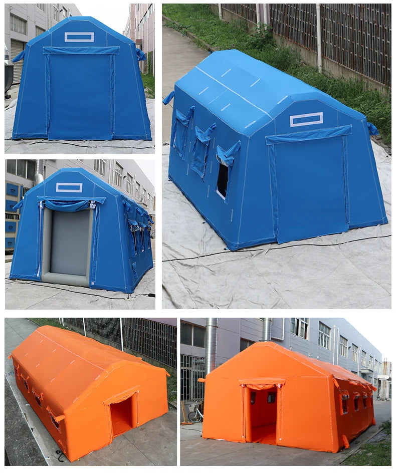 Inflatable camping tent  outdoor event trade show  glamping roof tent