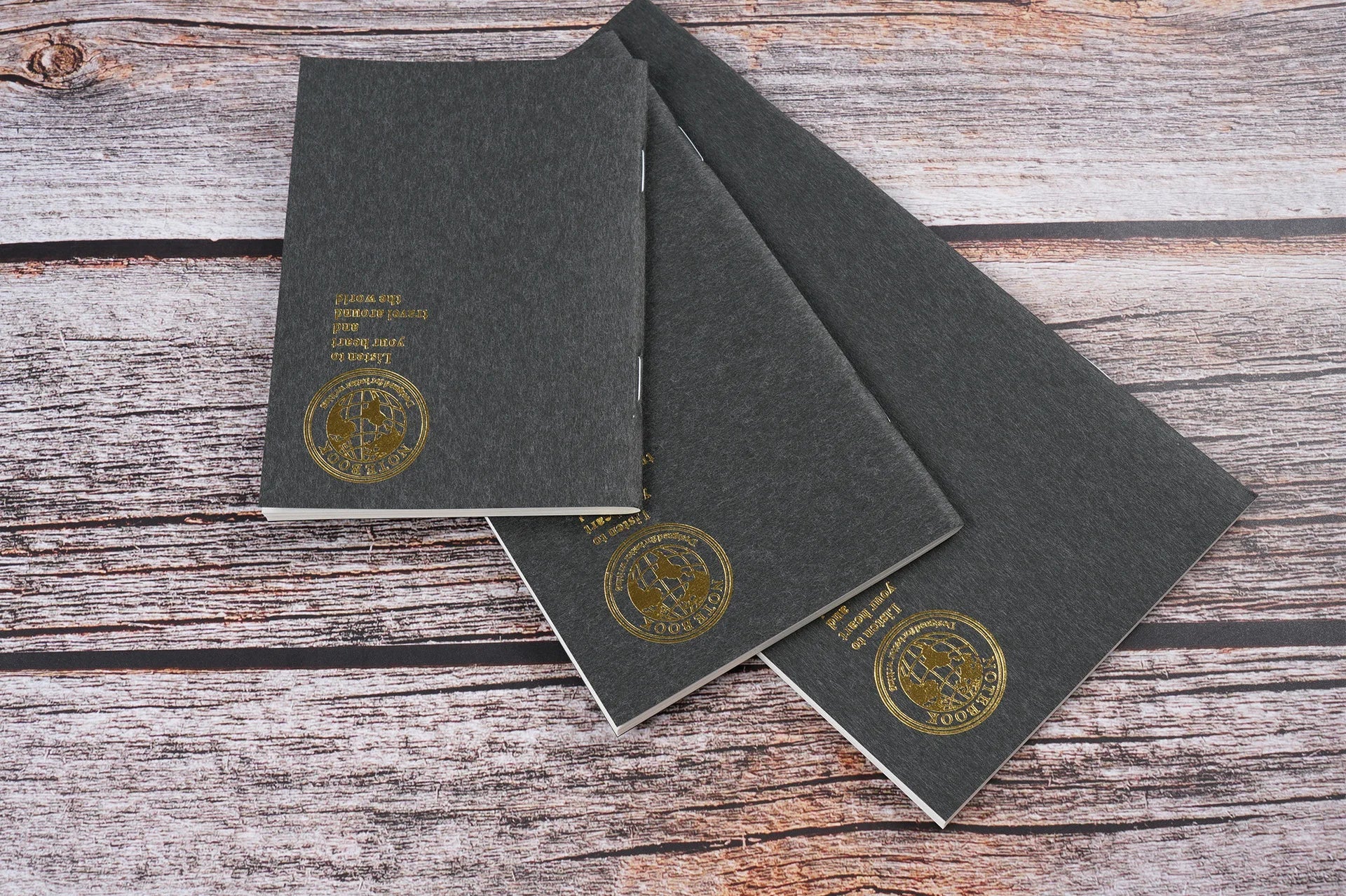 Retro Foil Gold Cover Travelers Notebook Refill Filler Paper for Midori Notebook and Journal Insert Refill Standard Passport