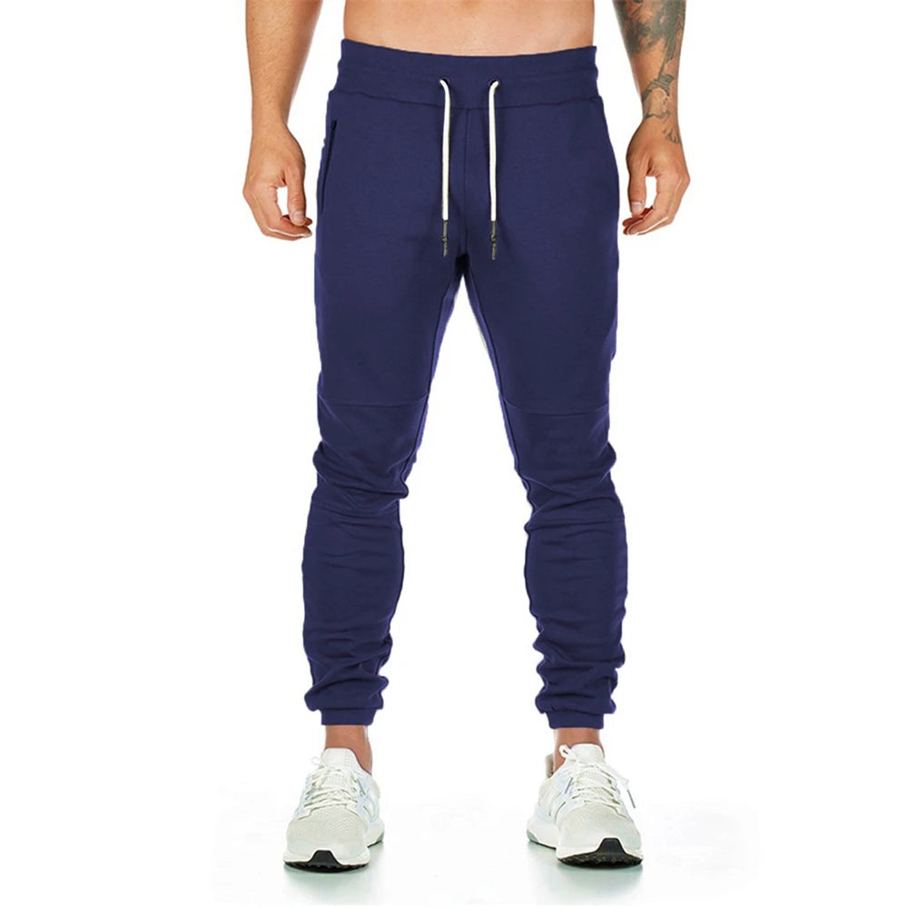 Joggers Sweatpants Men Casual Pants Solid Color Gym Fitness Workout Sportswear Trousers Autumn Winter Male Crossfit Trackpants