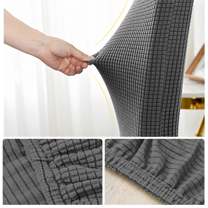 Jacquard Corn Kernel Fabric Chair Cover Universal Size Cheap Chair Covers Stretch Seat Slipcovers for Dining Room Home Decor 1PC