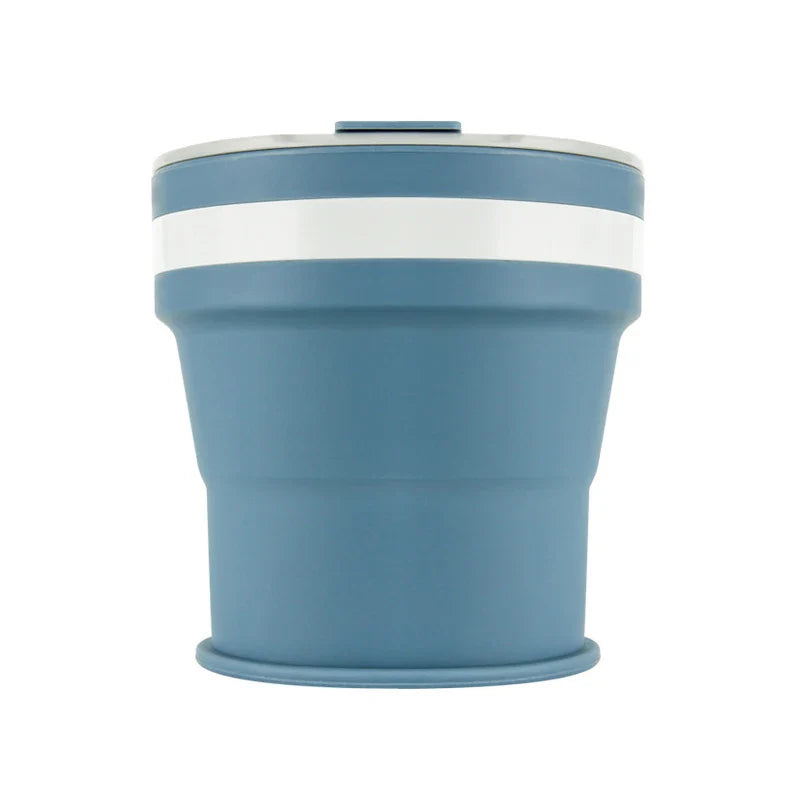 NEW 350ML Coffee Mugs Collapsible Silicone Cup Travel Folding Cup BPA FREE Food Grade Drinking Water Mug Tea Coffee Cups Drinkware