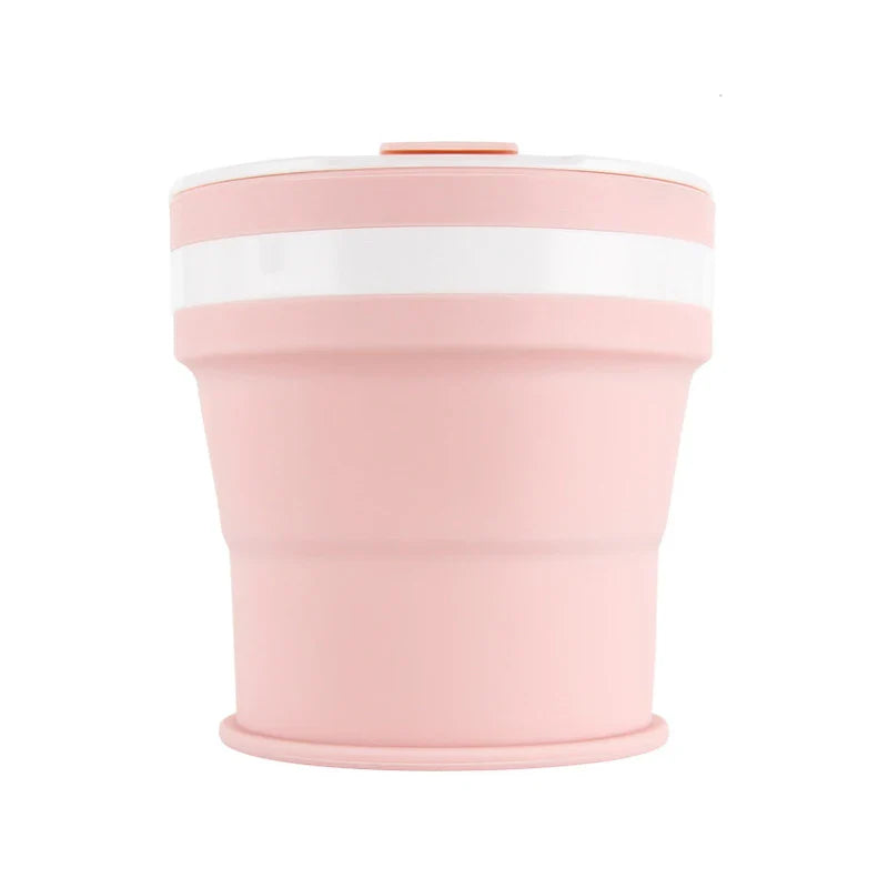 NEW 350ML Coffee Mugs Collapsible Silicone Cup Travel Folding Cup BPA FREE Food Grade Drinking Water Mug Tea Coffee Cups Drinkware
