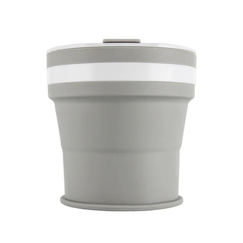 NEW 350ML Coffee Mugs Collapsible Silicone Cup Travel Folding Cup BPA FREE Food Grade Drinking Water Mug Tea Coffee Cups Drinkware
