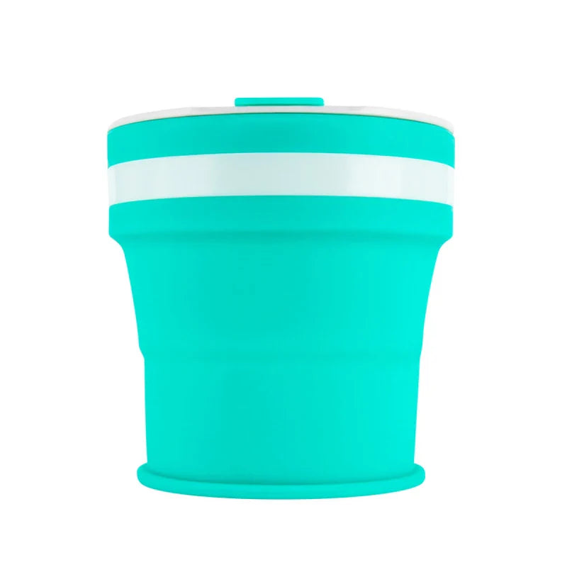 NEW 350ML Coffee Mugs Collapsible Silicone Cup Travel Folding Cup BPA FREE Food Grade Drinking Water Mug Tea Coffee Cups Drinkware