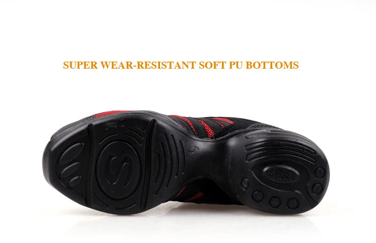 Dancing Shoes Sports Feature Modern Dance Jazz Shoes Soft Outsole Breath Dance Shoes Sneakers For Woman Practice Shoes