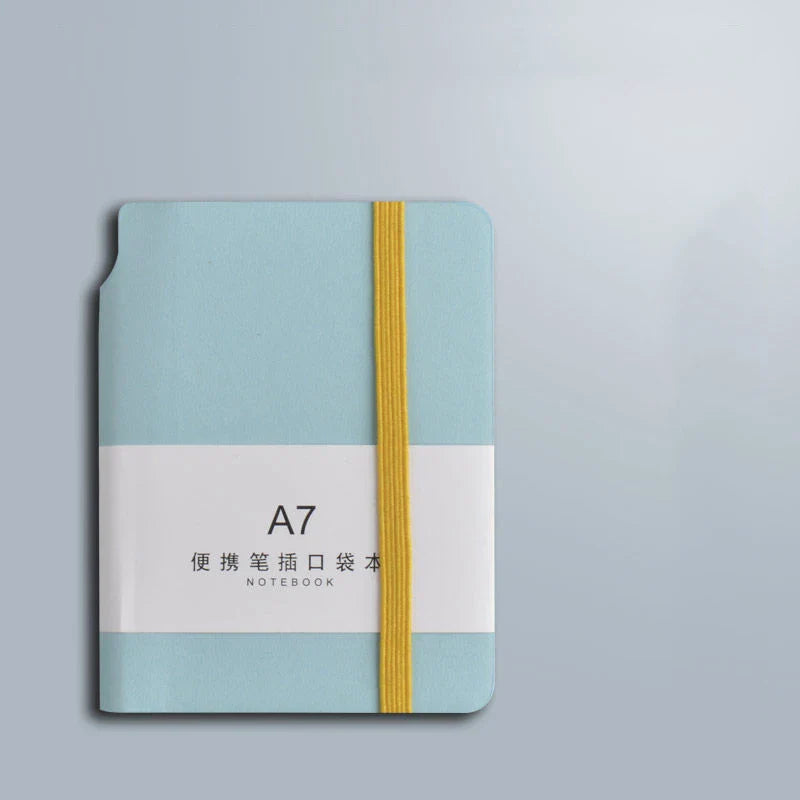 200page Notebook A7 Beautiful Pockets Mini Portable Notebooks Business Stationery Thick Female Small Journal For School Weekly