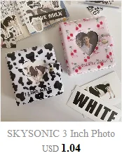 SKYSONIC New Arrival A5 Ring Notebook Jounral Cover INS Bandage Photocards Binder Collect Book Photo Cards Organzier Stationery