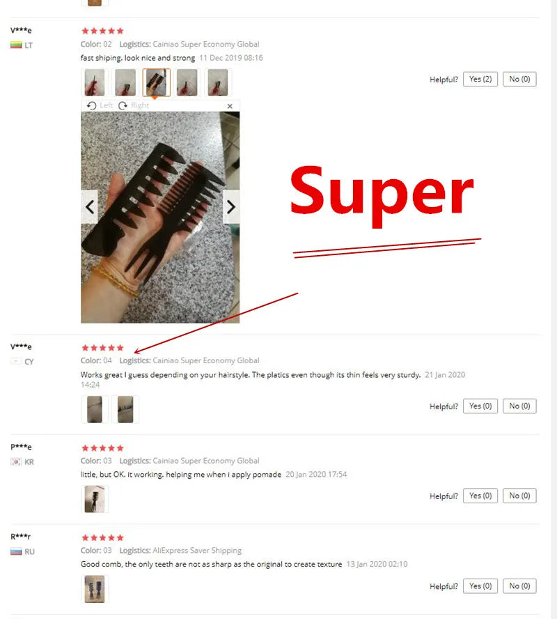 New Arrivals Men Women Beauty Salon Hair Styling Hairdressing Black Plastic Brush Combs Anti-static Hairbrush Modelling Tools