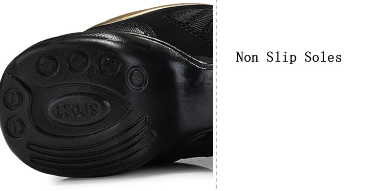 Dancing Shoes Sports Feature Modern Dance Jazz Shoes Soft Outsole Breath Dance Shoes Sneakers For Woman Practice Shoes