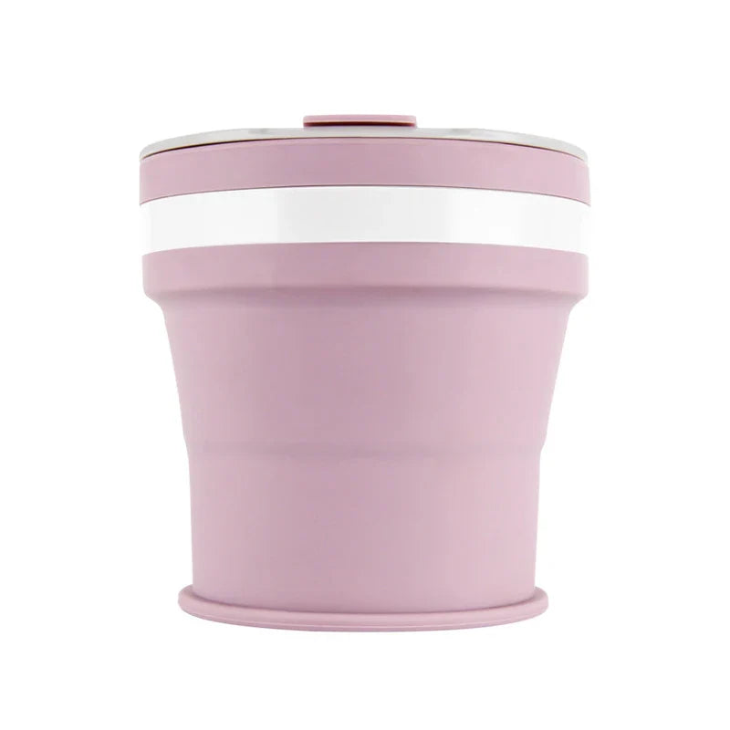 NEW 350ML Coffee Mugs Collapsible Silicone Cup Travel Folding Cup BPA FREE Food Grade Drinking Water Mug Tea Coffee Cups Drinkware