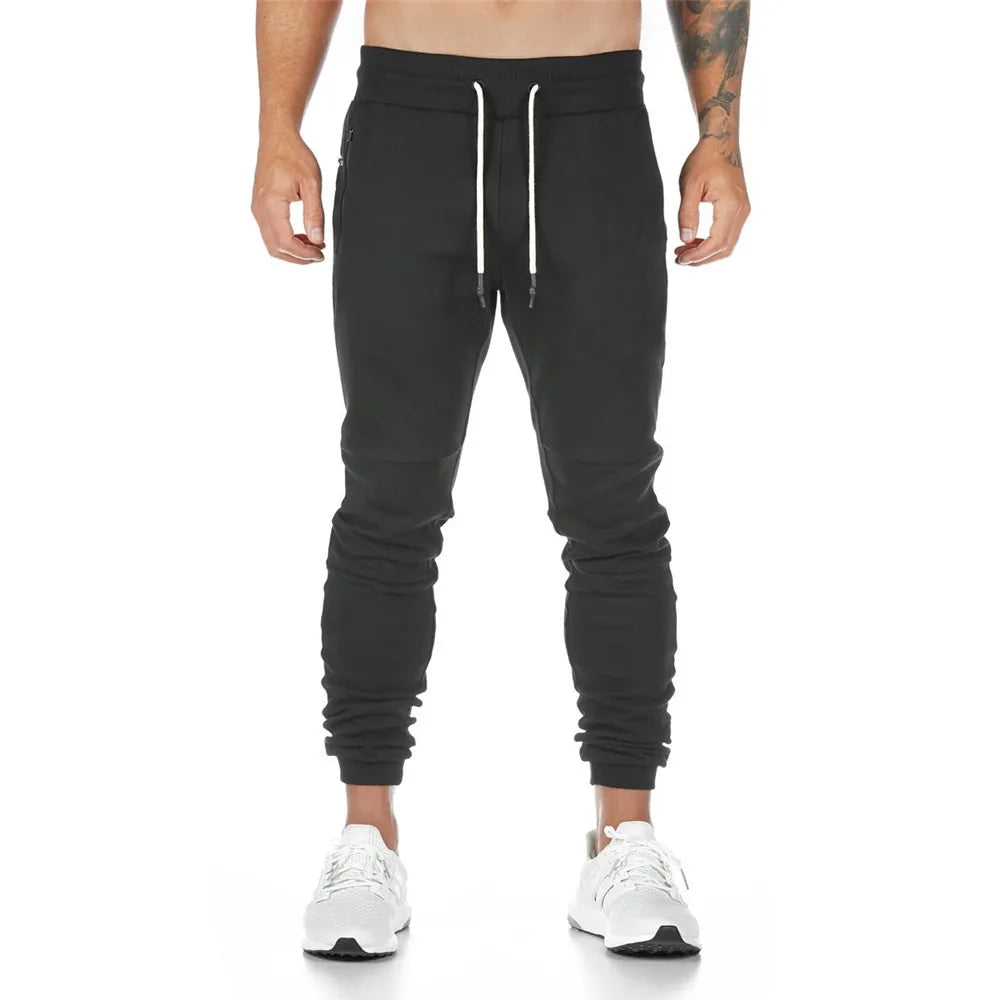 Joggers Sweatpants Men Casual Pants Solid Color Gym Fitness Workout Sportswear Trousers Autumn Winter Male Crossfit Trackpants