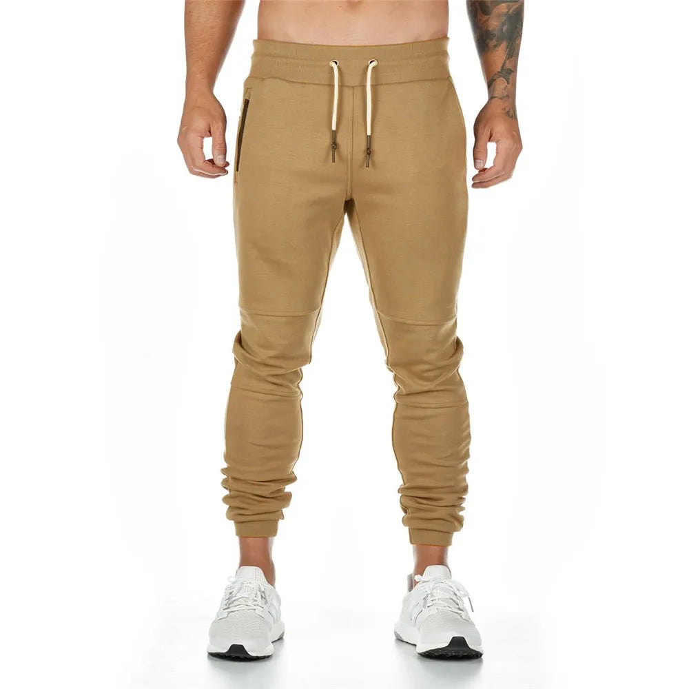 Joggers Sweatpants Men Casual Pants Solid Color Gym Fitness Workout Sportswear Trousers Autumn Winter Male Crossfit Trackpants