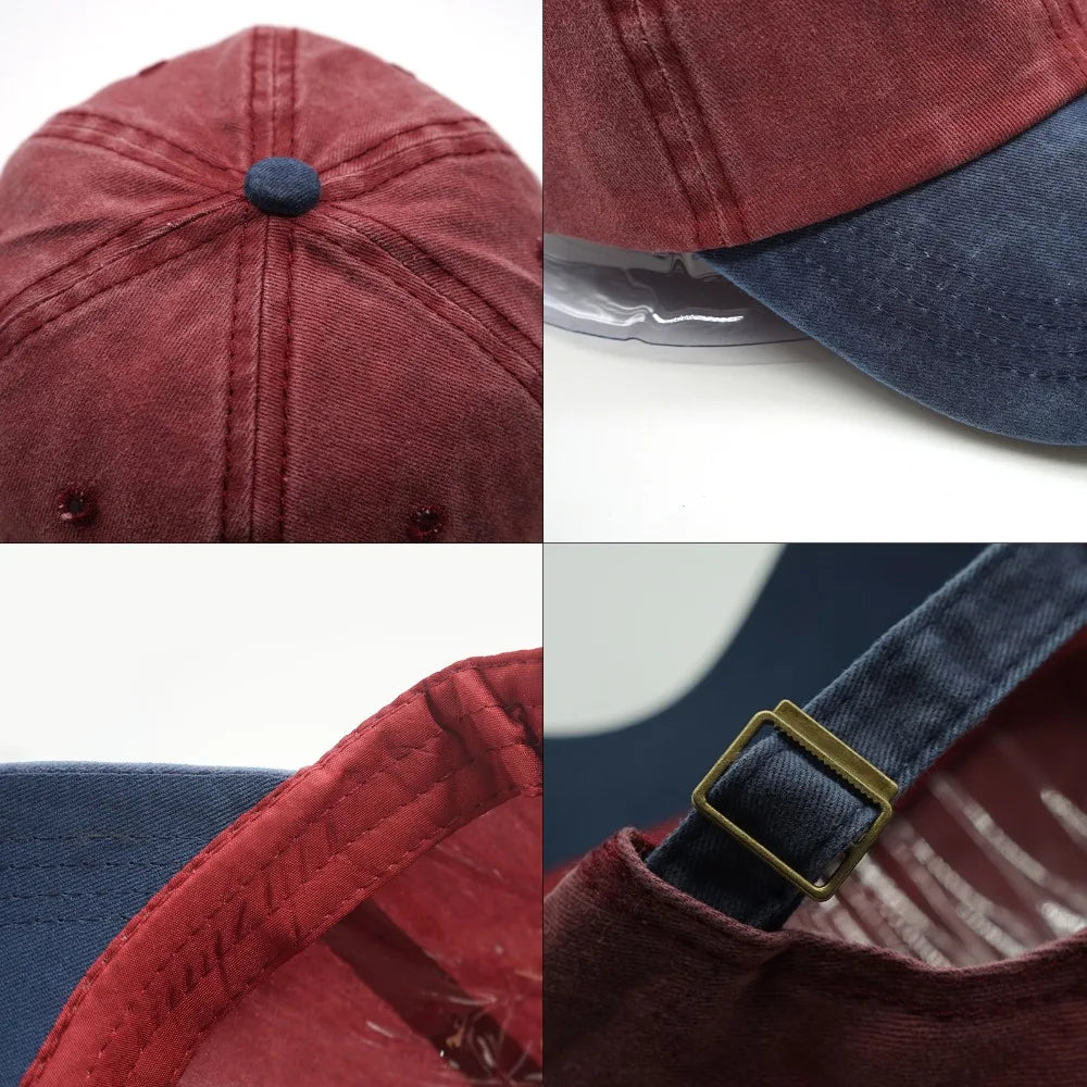 Washed Denim Snapback Hats Autumn Summer Men Women Baseball Cap Golf Sunblock Beisbol Casquette Hockey Caps
