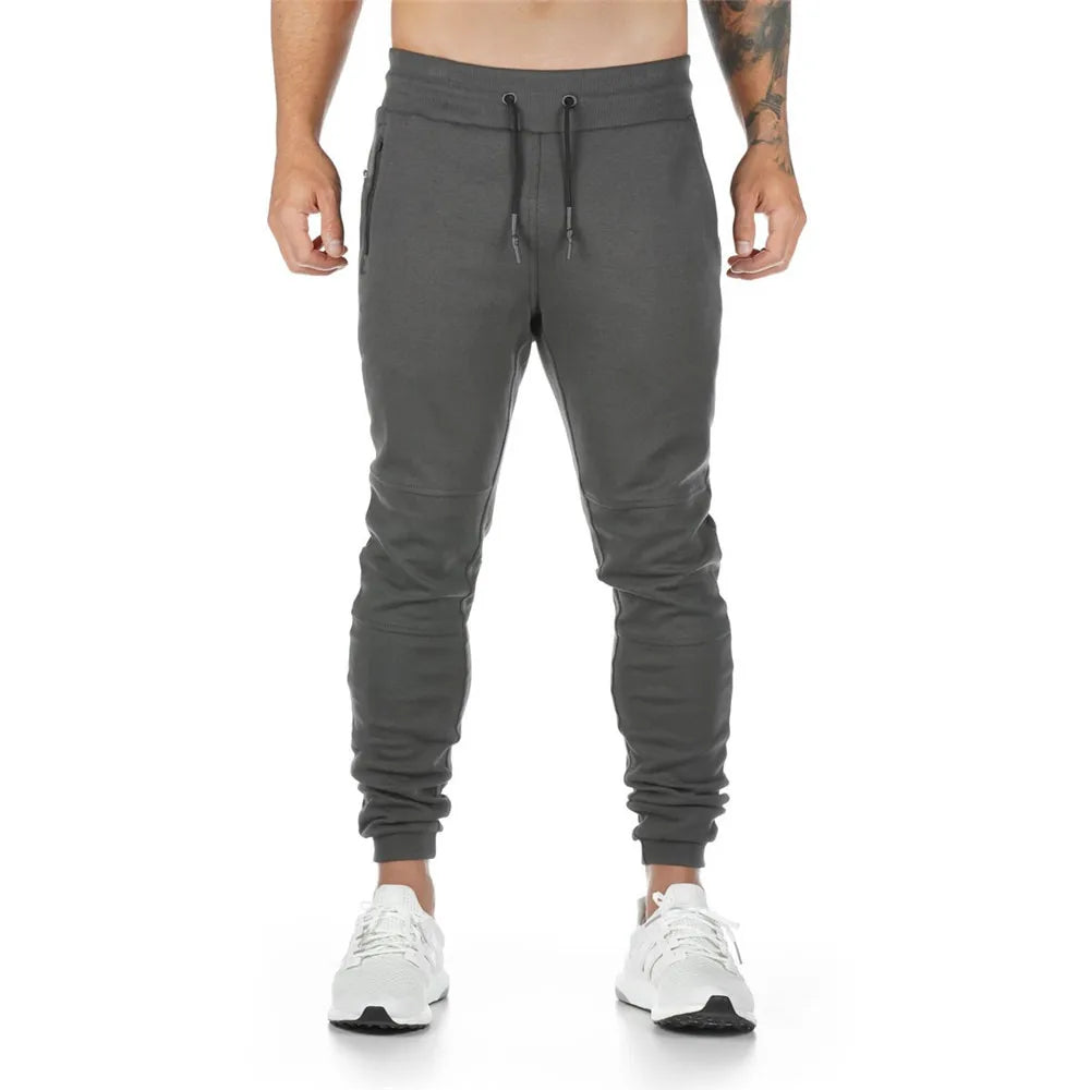 Joggers Sweatpants Men Casual Pants Solid Color Gym Fitness Workout Sportswear Trousers Autumn Winter Male Crossfit Trackpants