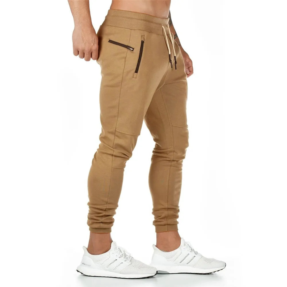 Joggers Sweatpants Men Casual Pants Solid Color Gym Fitness Workout Sportswear Trousers Autumn Winter Male Crossfit Trackpants
