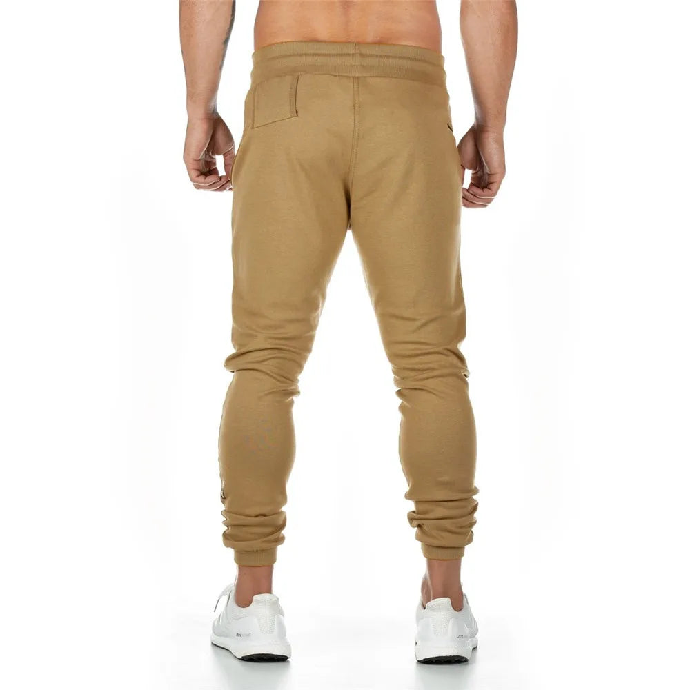 Joggers Sweatpants Men Casual Pants Solid Color Gym Fitness Workout Sportswear Trousers Autumn Winter Male Crossfit Trackpants