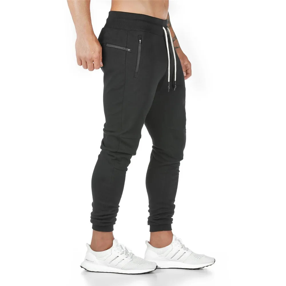 Joggers Sweatpants Men Casual Pants Solid Color Gym Fitness Workout Sportswear Trousers Autumn Winter Male Crossfit Trackpants
