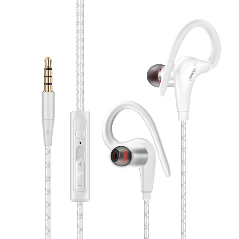 Earphones 3.5mm Sport Earphone Super Stereo Headsets Sweatproof Running Headset With Mic Ear Hook Headphone for Meizu Headphone