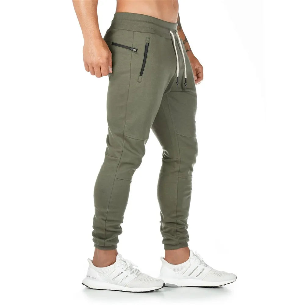 Joggers Sweatpants Men Casual Pants Solid Color Gym Fitness Workout Sportswear Trousers Autumn Winter Male Crossfit Trackpants