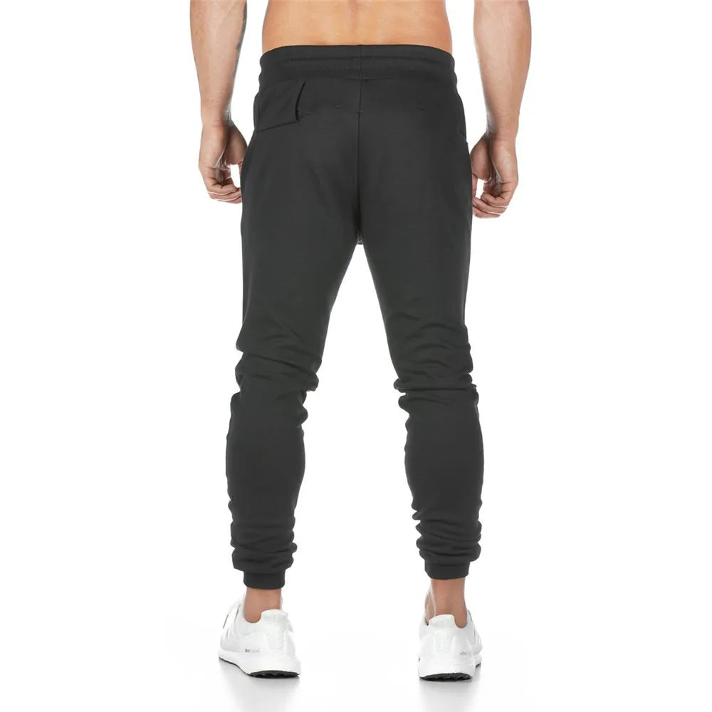 Joggers Sweatpants Men Casual Pants Solid Color Gym Fitness Workout Sportswear Trousers Autumn Winter Male Crossfit Trackpants