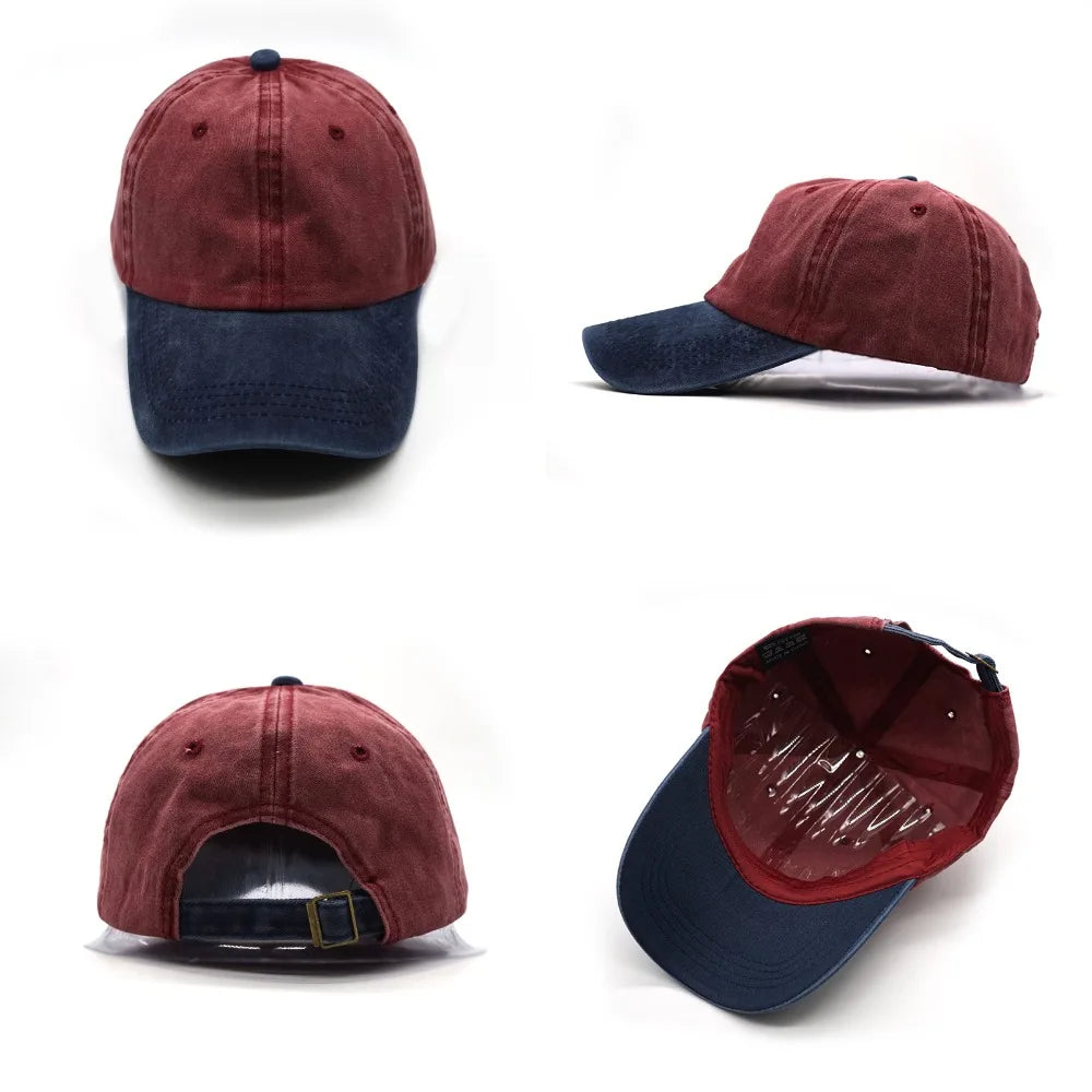 Washed Denim Snapback Hats Autumn Summer Men Women Baseball Cap Golf Sunblock Beisbol Casquette Hockey Caps