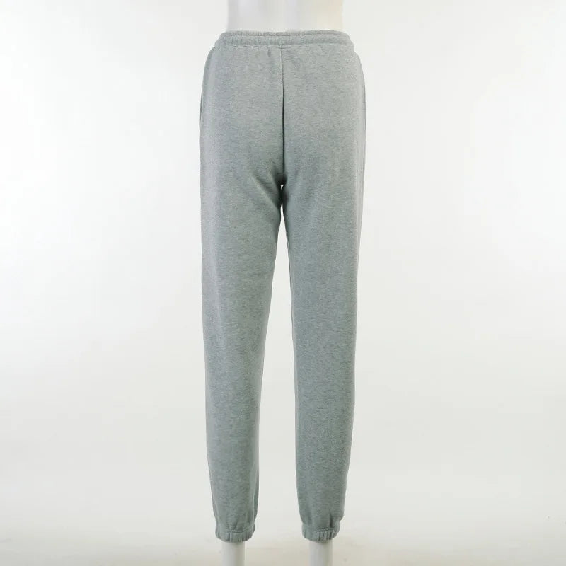 Sweatpants Women Hippie Cartoon Printed Trouser Joggers for Women Drawstring Cargo Pants Streetwear Casual Sweatpant Vamos Todos