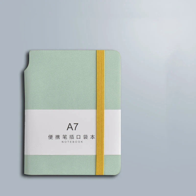 200page Notebook A7 Beautiful Pockets Mini Portable Notebooks Business Stationery Thick Female Small Journal For School Weekly